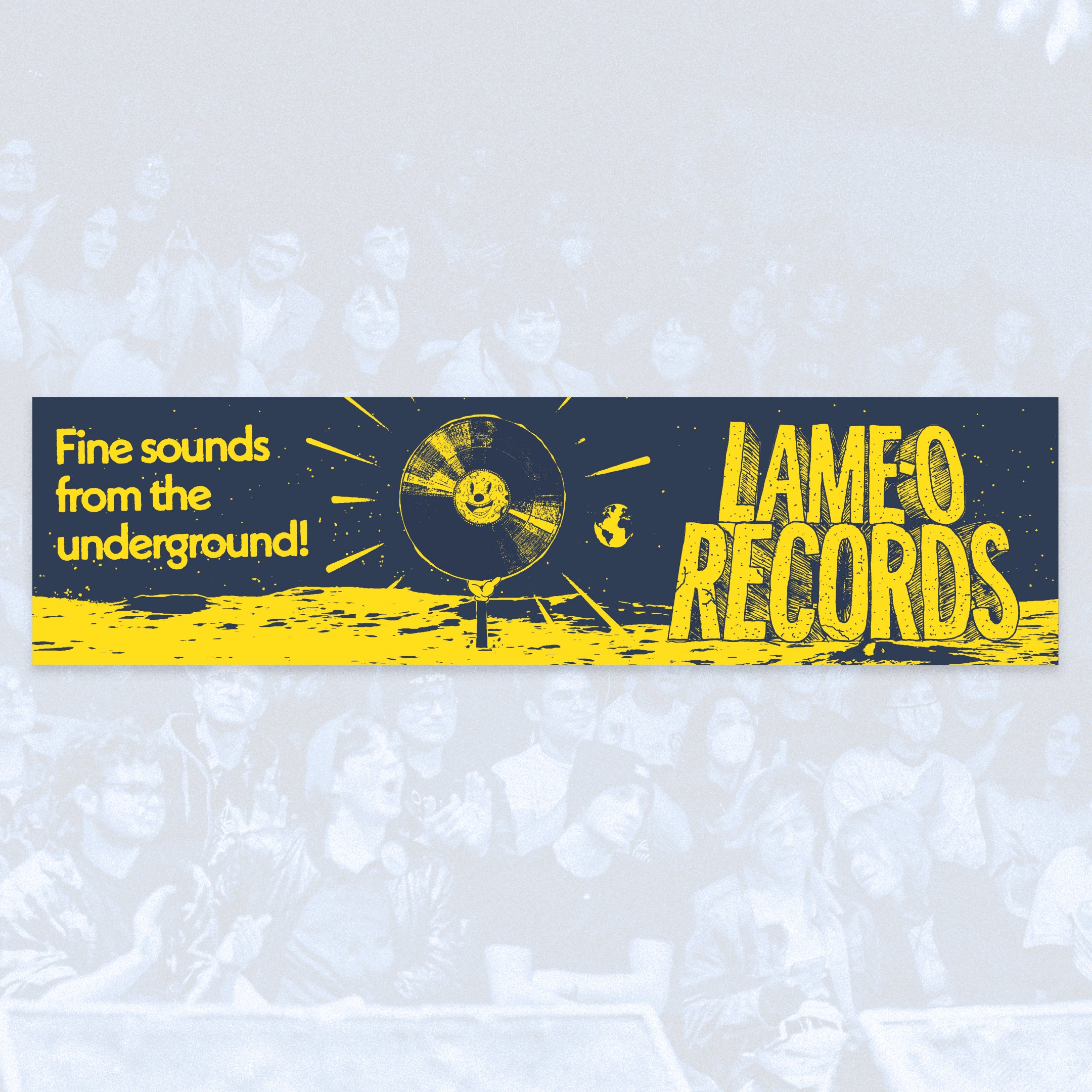 Underground Sounds Bumper Sticker LameO Records